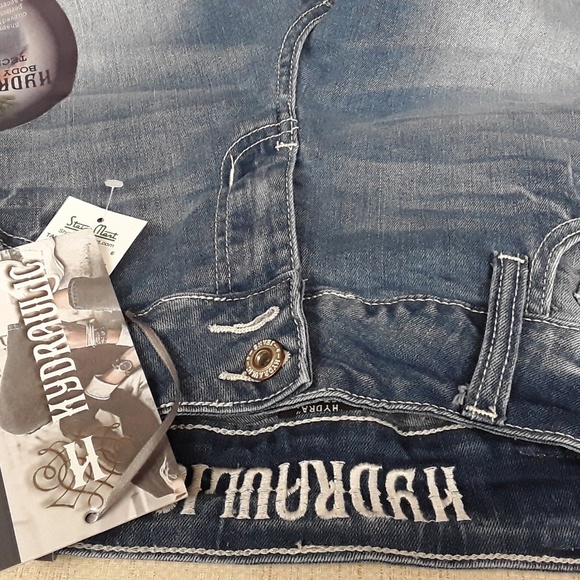 Hydraulic Lift and Crop Sz 6 Denim Jeans Contour - Picture 3 of 8